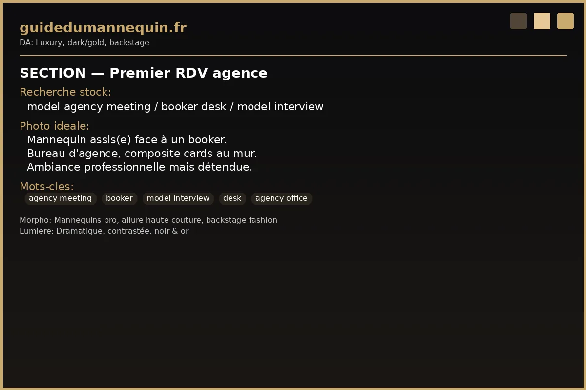 Premier rendez-vous en agence de mannequins