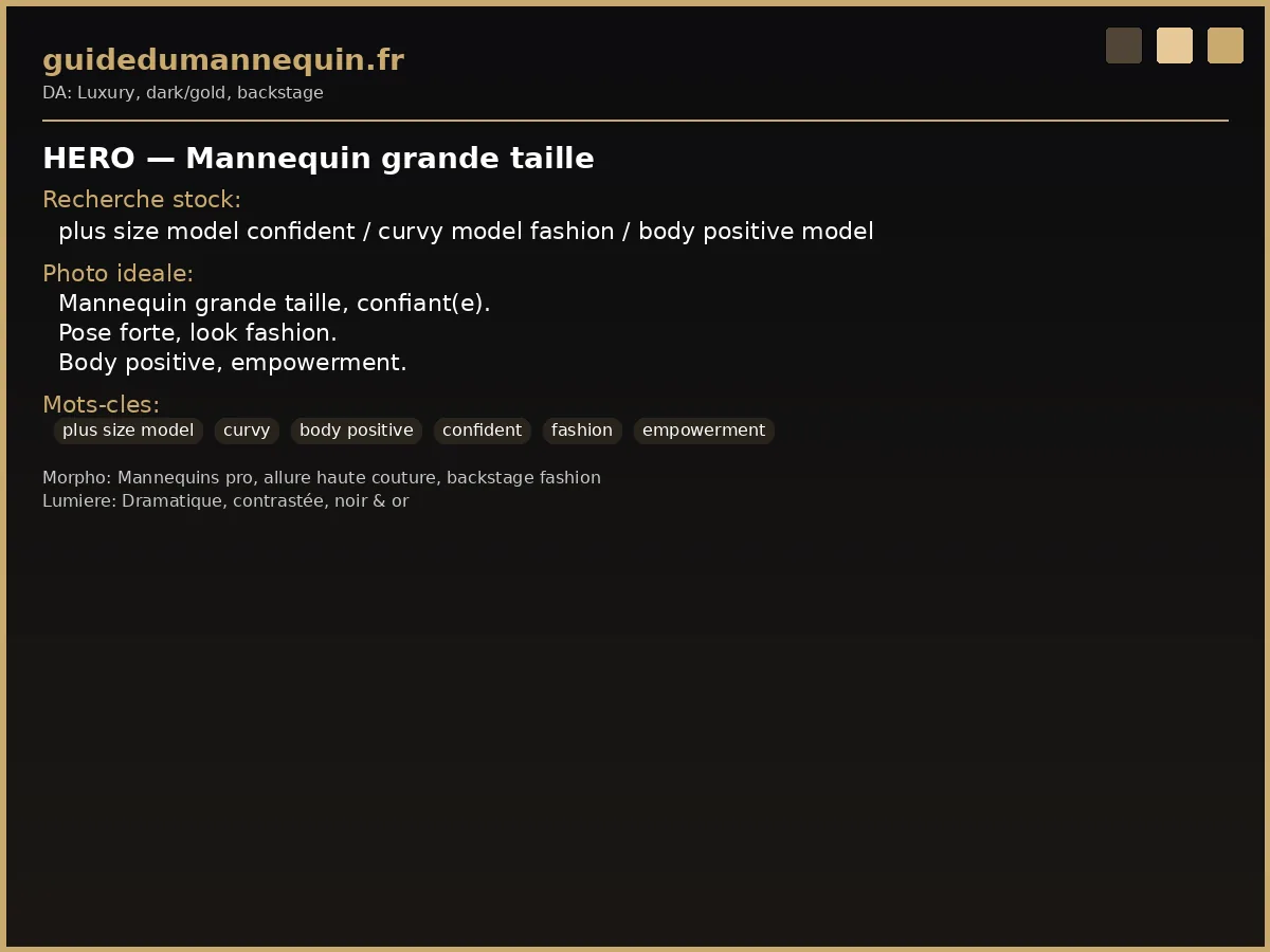 Mannequin grande taille — modèle curve confiant