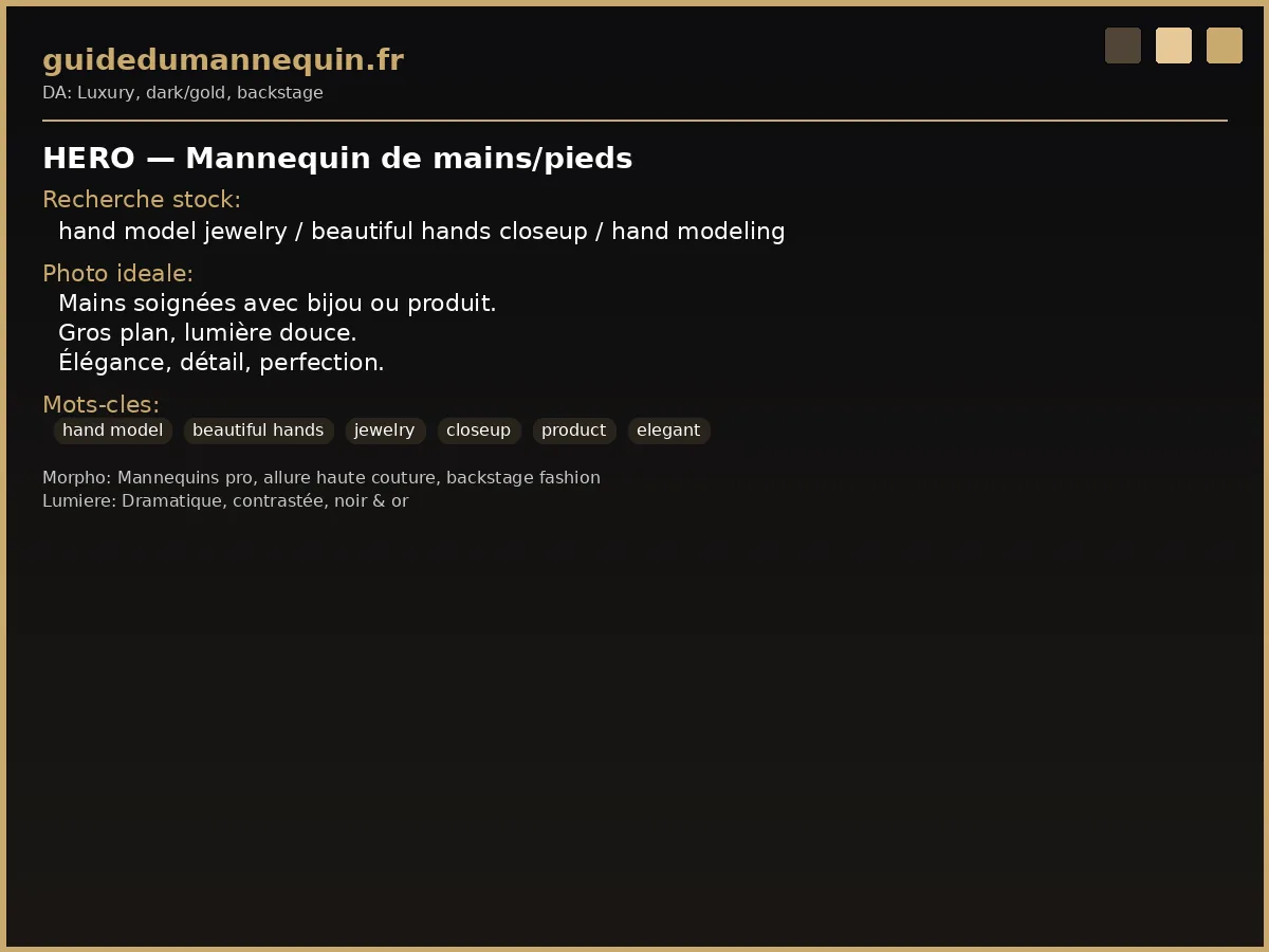 Mannequin de mains — gros plan mains avec bijou