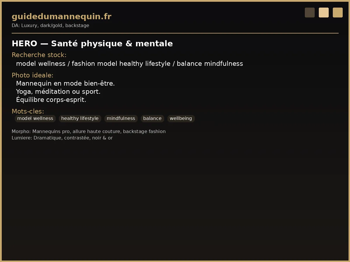 Santé physique et mentale mannequin — bien-être